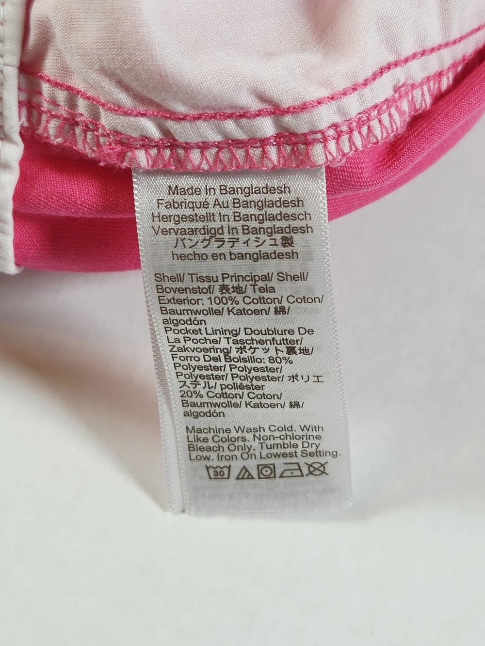 J. Crew Pink Tailored Womens 6 Chino Shorts Slash Pockets Cotton